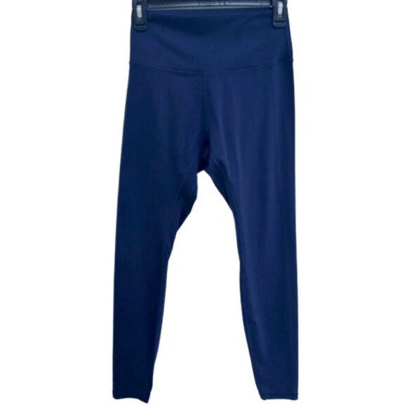 Lululemon Navy Classic High Rise Leggings 10 Full Length Everyday Activewear - Picture 3 of 5